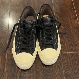 All Saints Black and Cream Sneakers